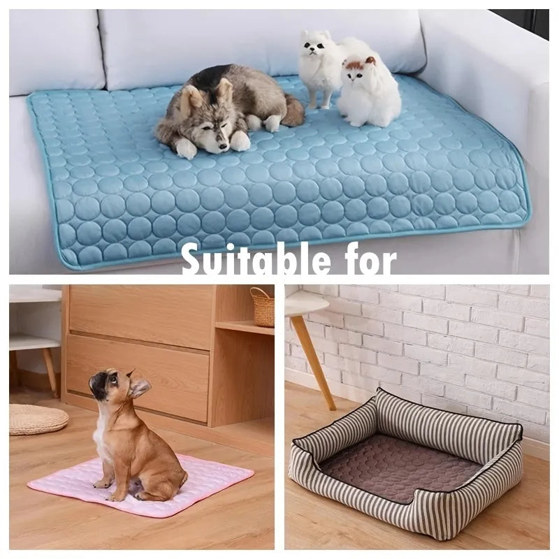 ChillPaws: Extra Large Dog Cooling Mat for Summer Comfort