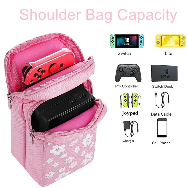 SwitchCarryPro: Nintendo Switch OLED Crossbody Storage Chest Bag