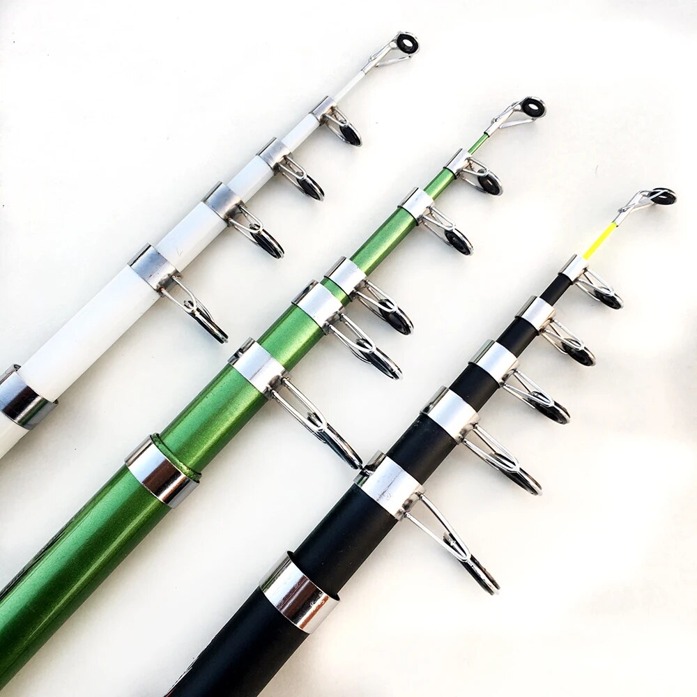 Portable Telescopic Fishing Rod High Performance: 2.1M 2.4M 2.7M 3.0M 3.6M