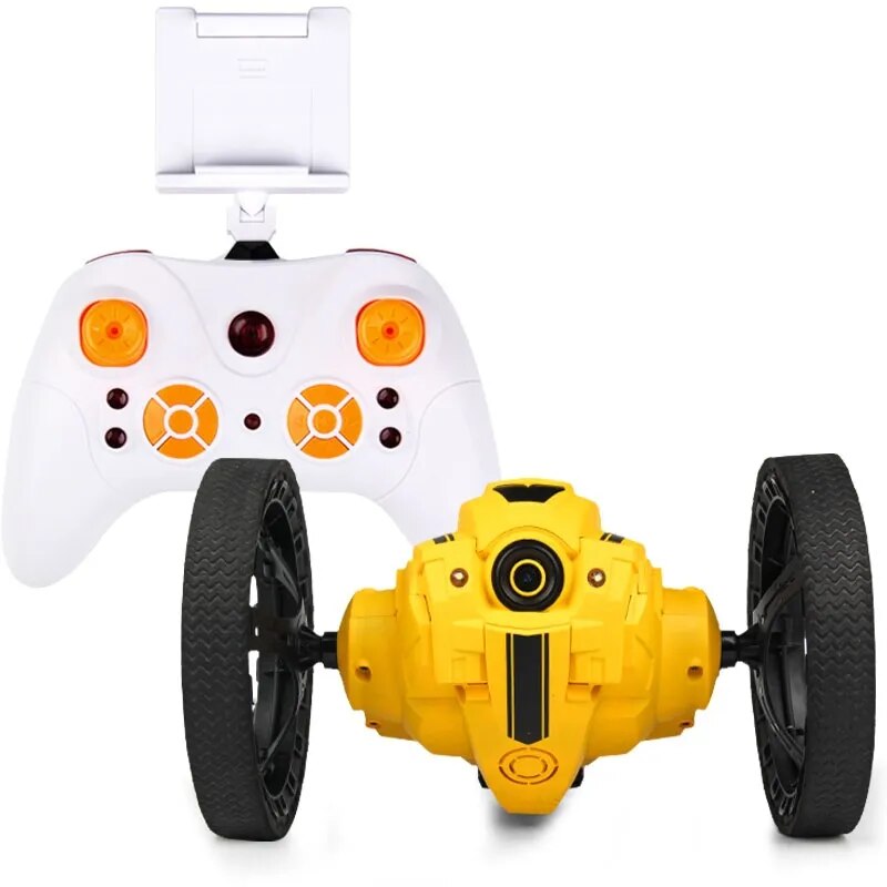 Bounce Car: Jumping Sumo with 2.0MP Camera, WiFi, and Flexible Wheels