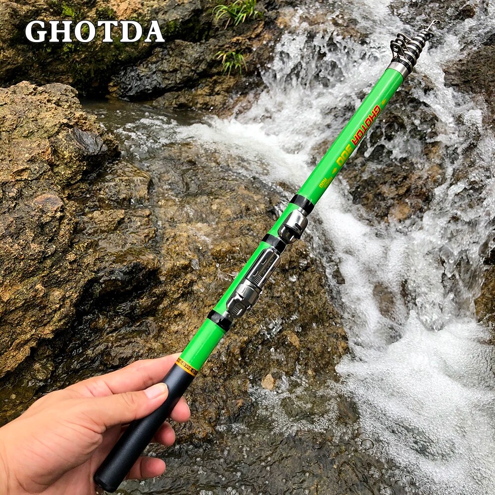 Carbon Rock Fishing Rod:  3.0/2.7/2.4/2.1/1.8/1.5M