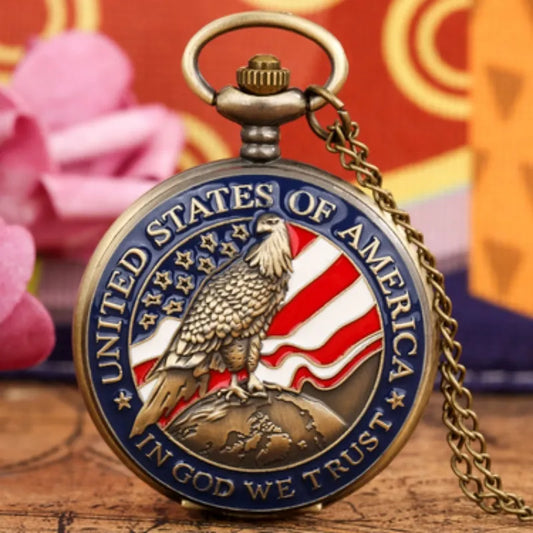 Vintage Pocket Watch: A reminder of the values that make America great, a celebration of American independence