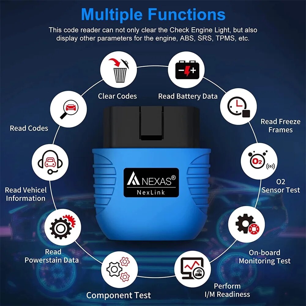 Nexas Pro Scan: Your Comprehensive Bluetooth OBD2 Scanner for All Platforms