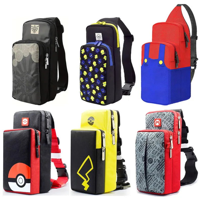 SwitchCarryPro: Nintendo Switch OLED Crossbody Storage Chest Bag