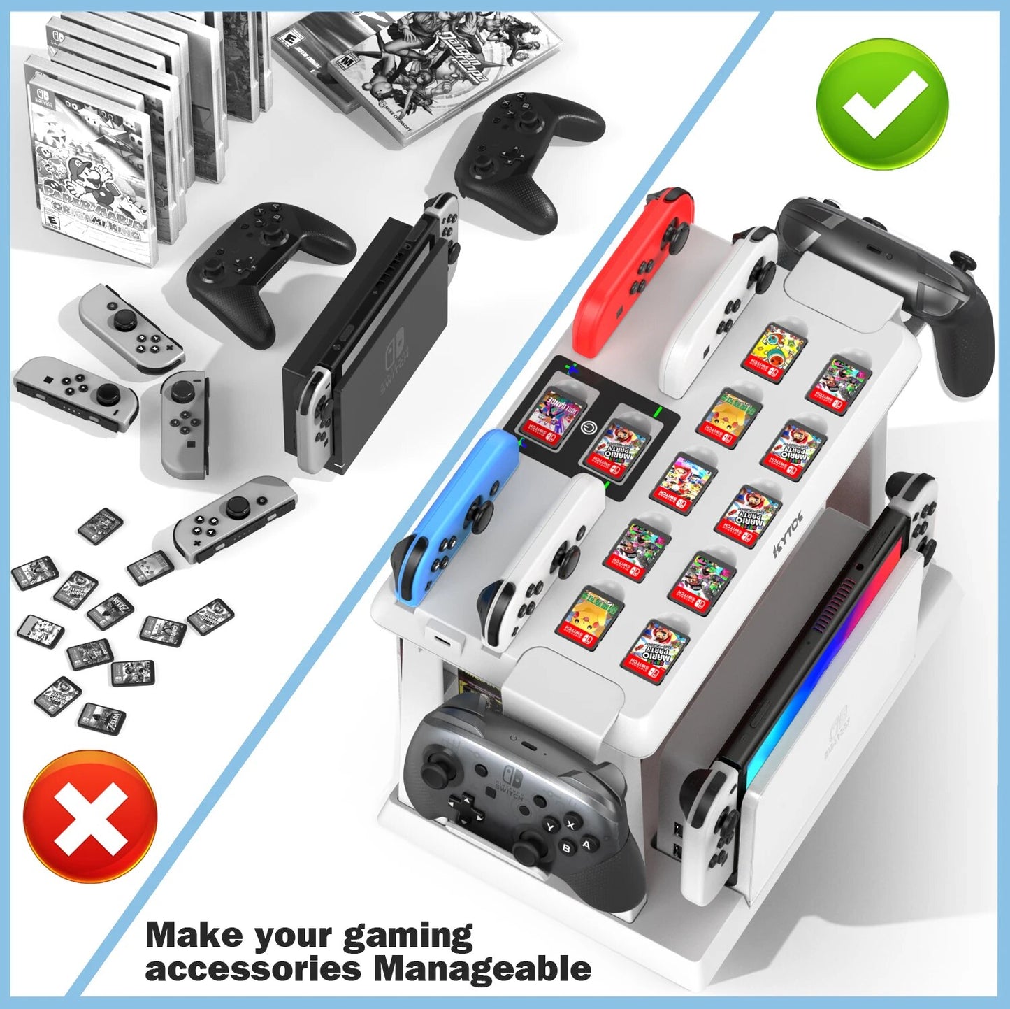 Case Nintendo Switch Deluxe Charging & Storage Hub