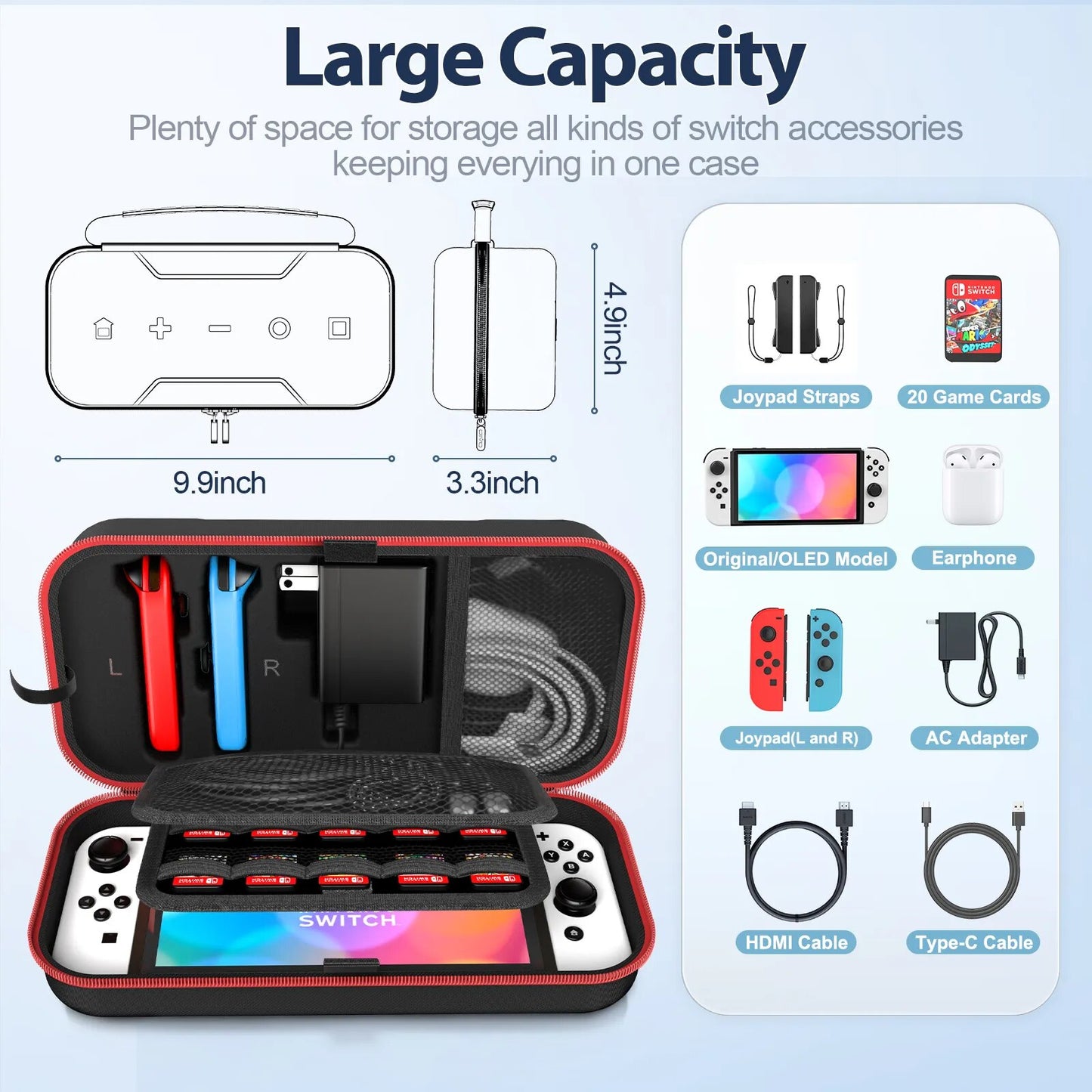 Case for Nintendo Switch/ Switch OLED Protective