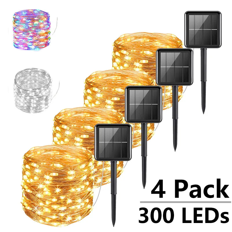 Solar Sparkle: Outdoor Festoon LED Fairy Lights for Christmas and Garden Decor: 7M/12M/22/32M