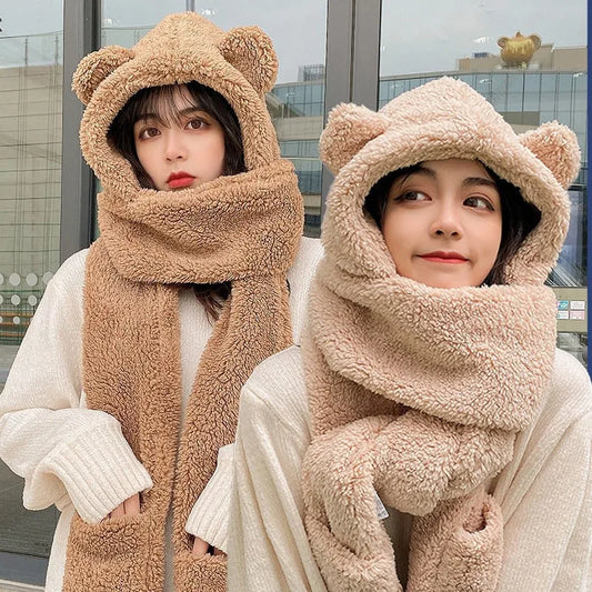 Bear Cozy Winter Duo: Stay Warm and Stylish