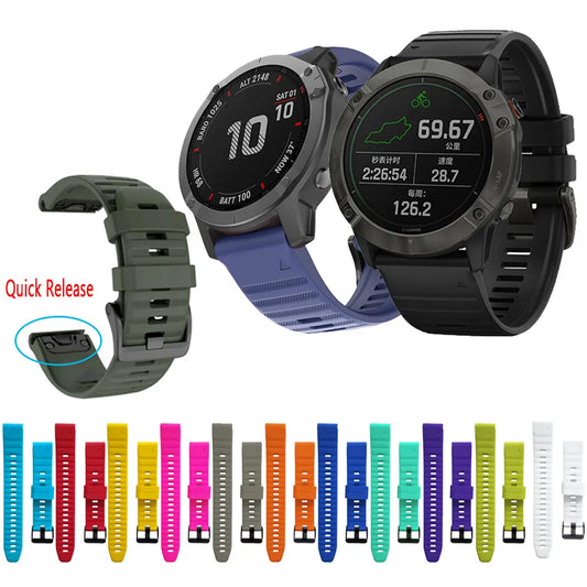 Armband für Garmin Fenix ​​6 6X Pro 5 5S 5X Plus 3HR Fenix7 7X Armband 26 20 22 MM