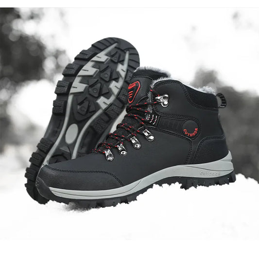 ArcticTread: Waterproof Leather Winter Footwear