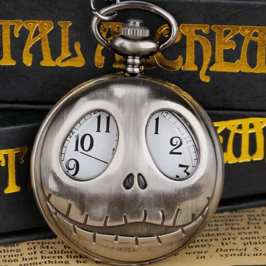 Vintage Pocket Watch: A Gift that Tells the Time with a Touch of Halloween Delight