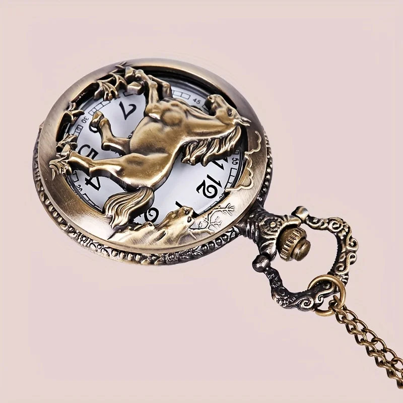 Vintage Pocket Watch: A stylish and functional way to show your love of horse