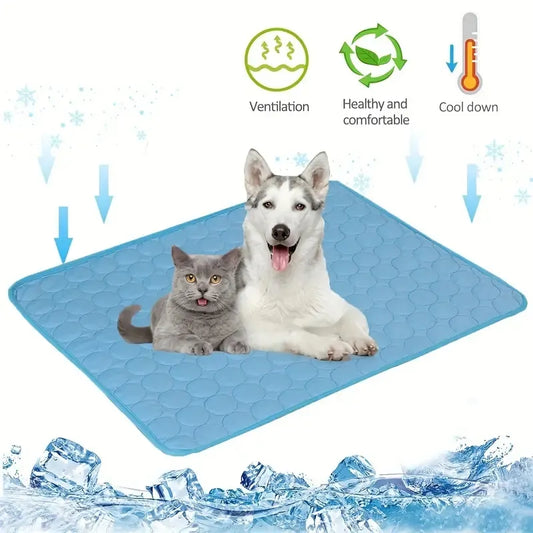 ChillPaws: Extra Large Dog Cooling Mat for Summer Comfort