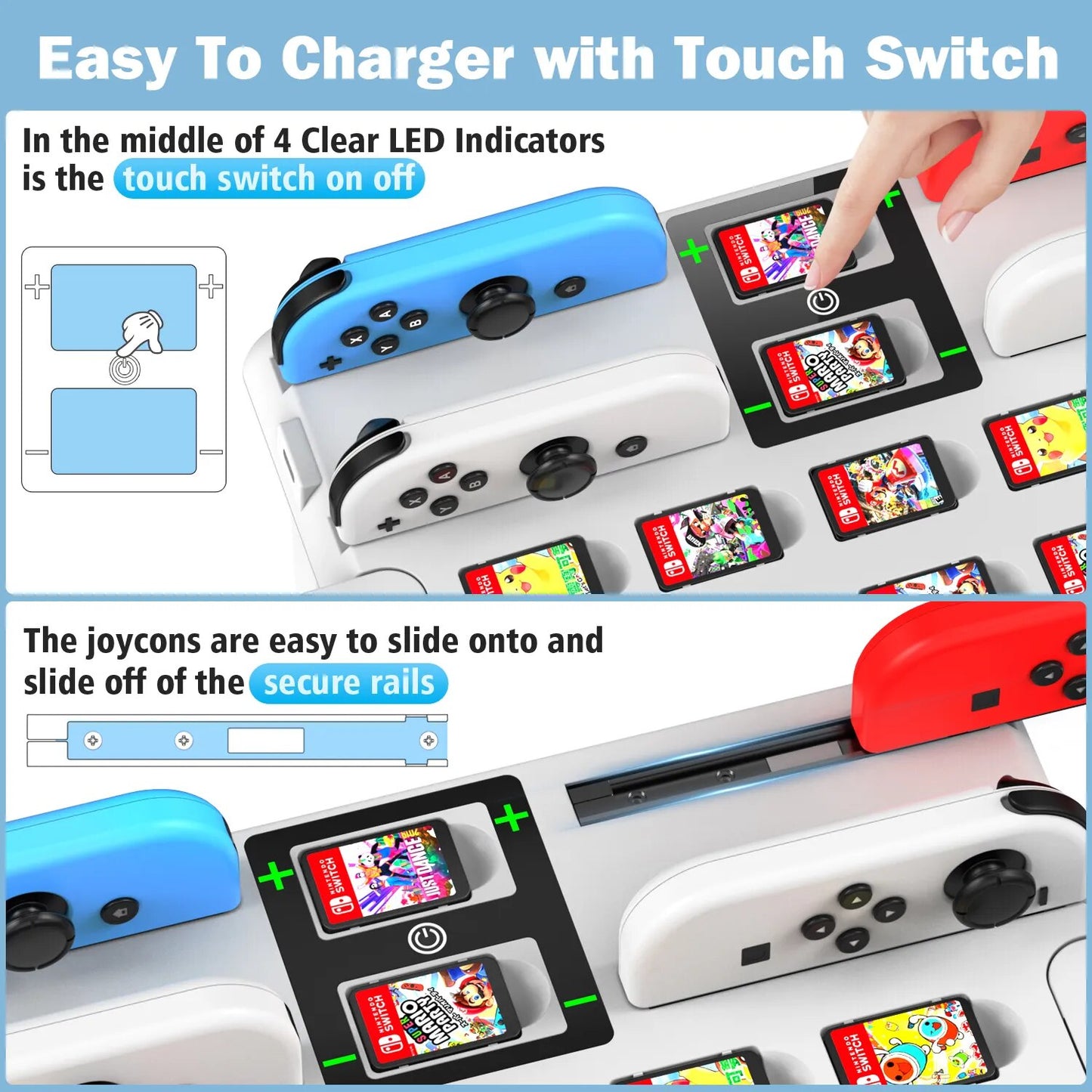 Case Nintendo Switch Deluxe Charging & Storage Hub