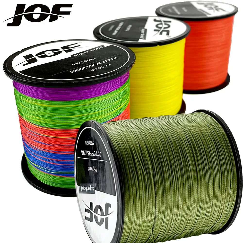 JOF X8 Lure Line Braided Fishing Line Pesca Carp Multifilament Fly Wire Japanese Pe Line Saltwater 1000M 500M 300M 8.2-35.8kg