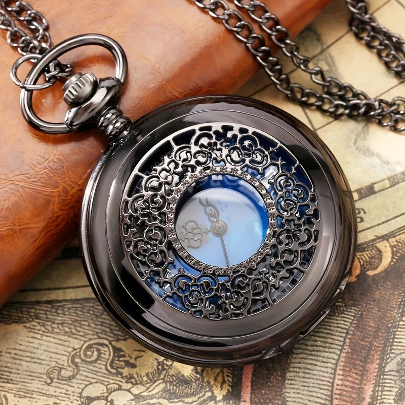 Vintage Pocket Watch: A Timeless Treasure Adorned with the Celestial Beauty of the Night Sky