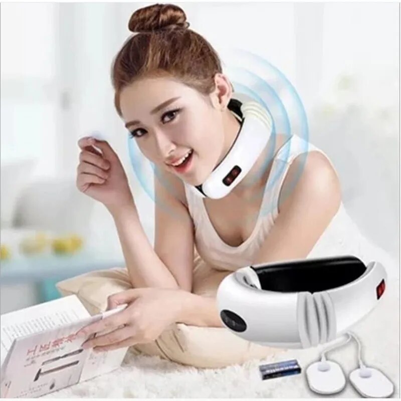 Pulse Pro Heat Wave: VIP Electric Neck Massager with 6 Modes, Power Control, and Far-Infrared Heating