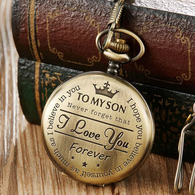 Vintage Pocket Watch: A Timeless Elegance Engraved with Love, Where Precious Moments Are Forever Captured in Time - A perfect gift for everyone