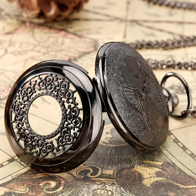 Vintage Pocket Watch: A Timeless Treasure Adorned with the Celestial Beauty of the Night Sky