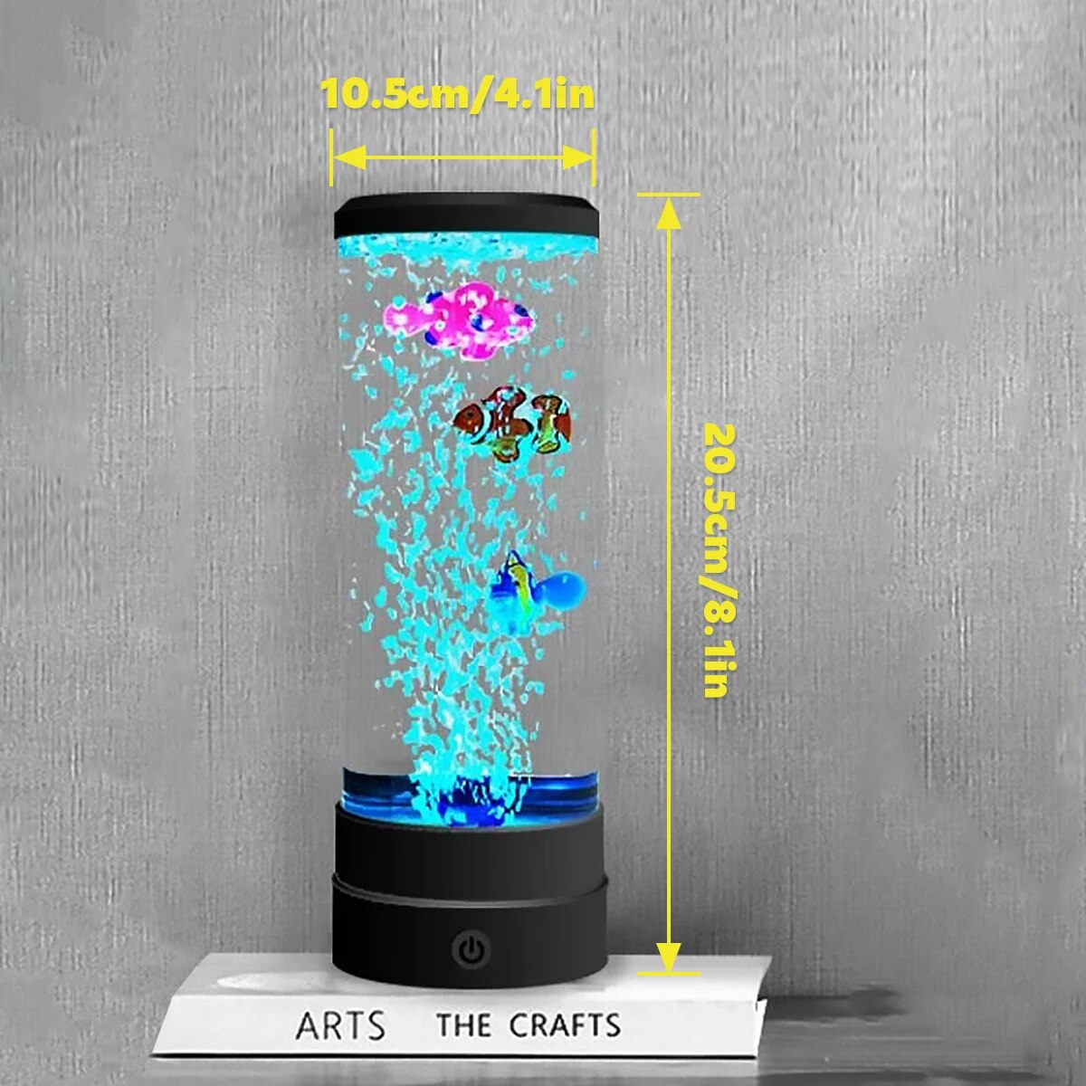 Aqua Glo Fish Haven: Multi-Color LED Aquarium Night Light Kit for Home