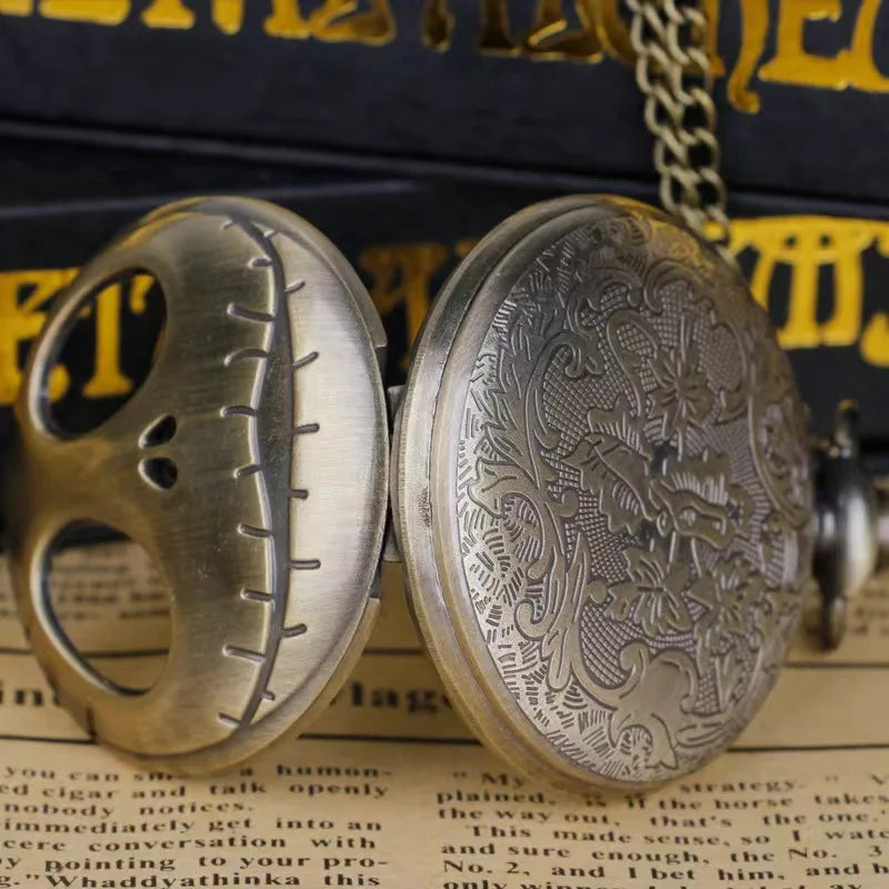 Vintage Pocket Watch: A Gift that Tells the Time with a Touch of Halloween Delight