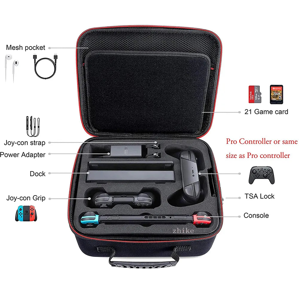 Switch Master Ultimate Case: Premium Storage and Protection Solution for Nintendo Switch OLED Game Gear